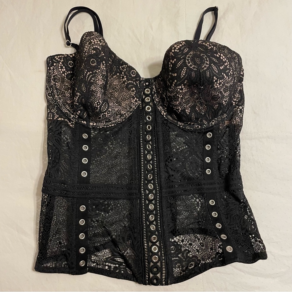 VS Lace Corset Black